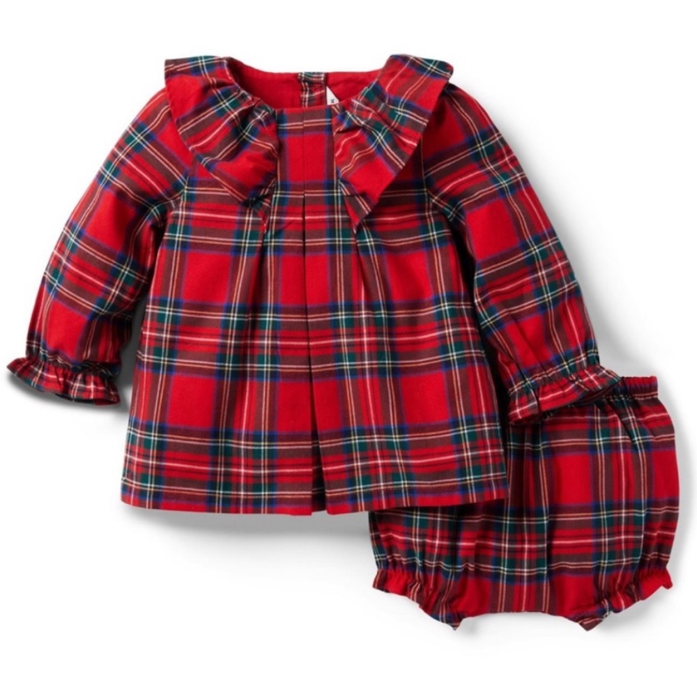 janie and jack christmas Classic tartan plaid patterning